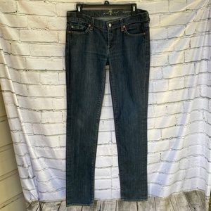 7 for all mankind blue jeans Roxanne Straight Leg